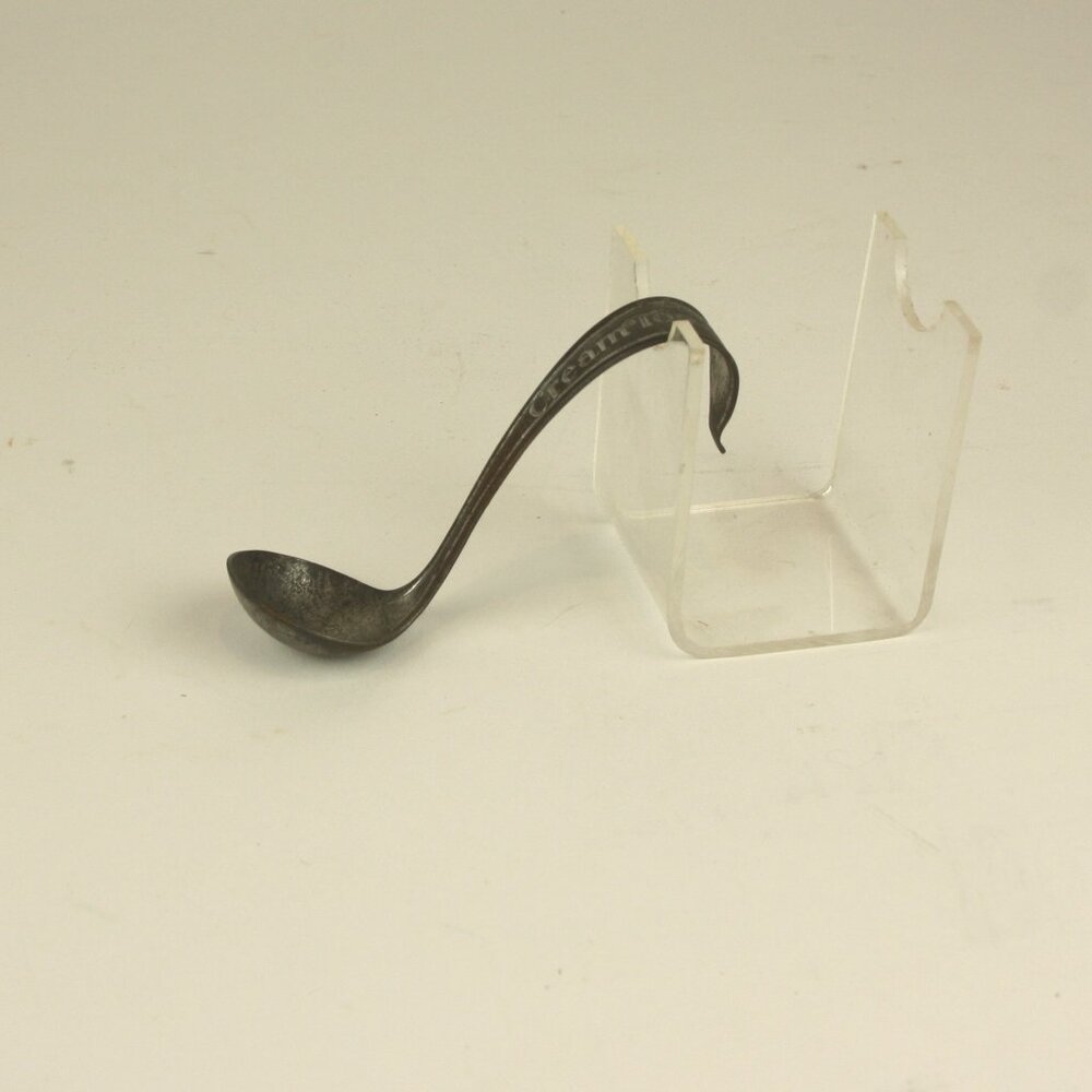 Antique Cream Top Spoon Vintage Milk Bottle Tool
